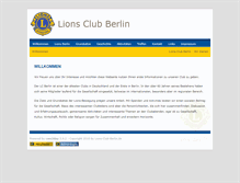 Tablet Screenshot of lions-club-berlin.de